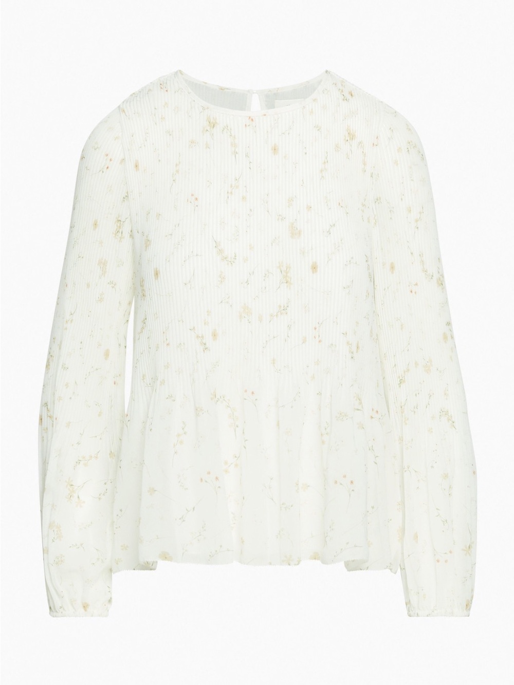 BNWT Wilfred Aritzia Daydreamer Pleated Chiffon Floral Blouse